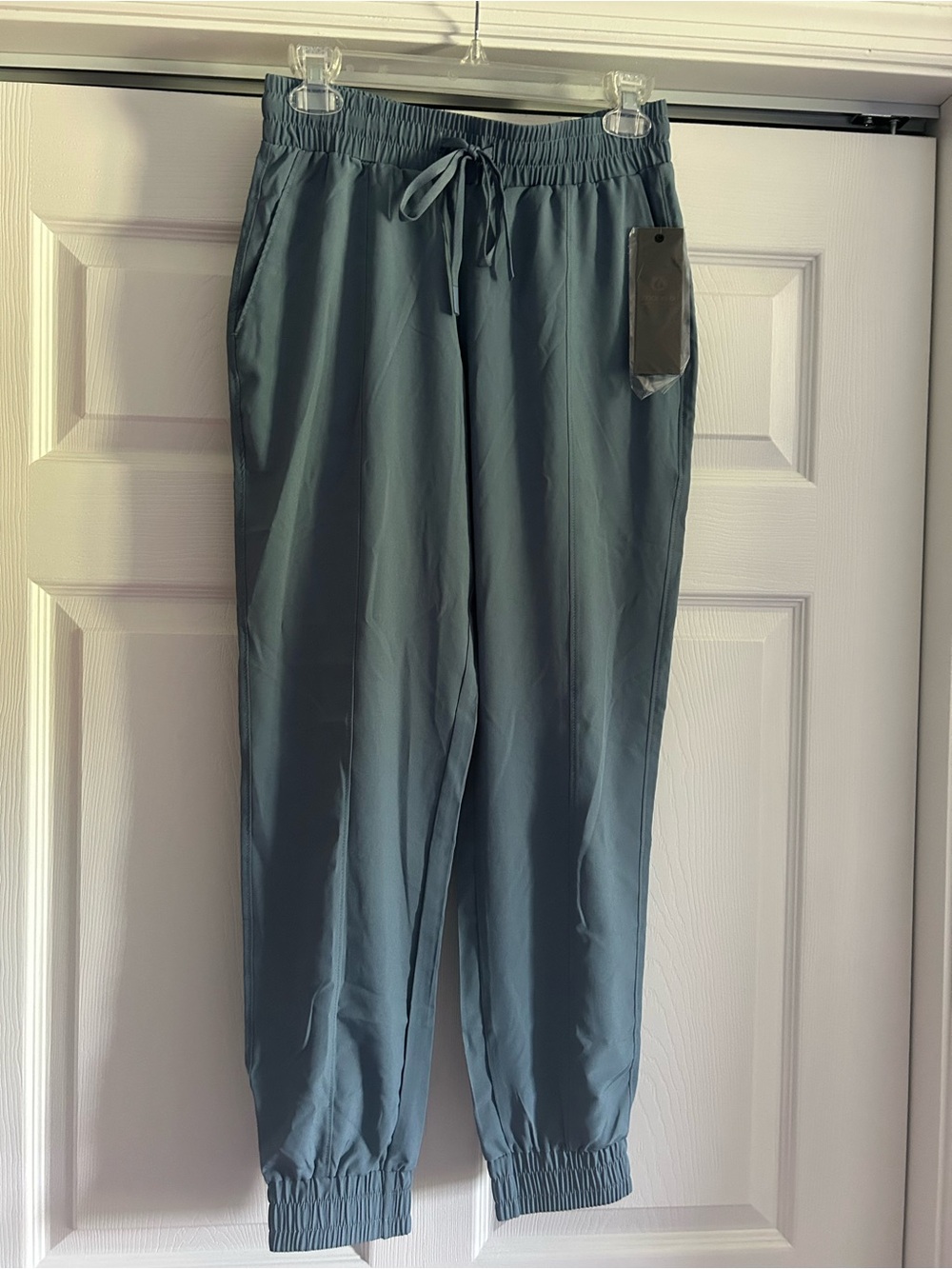 Mono B Women's Drawstring Track Joggers in Slate Teal